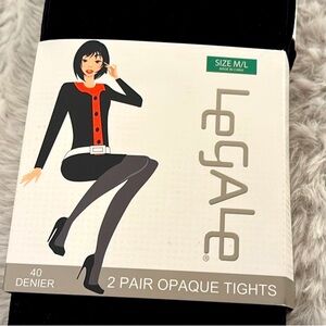 NWT Legale 2 pairs opaque tights.